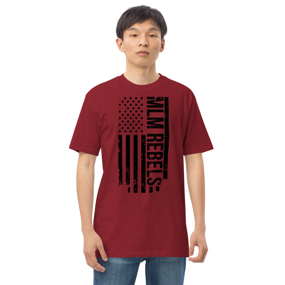 Men's Heavyweight Rebels Flag T-Shirt