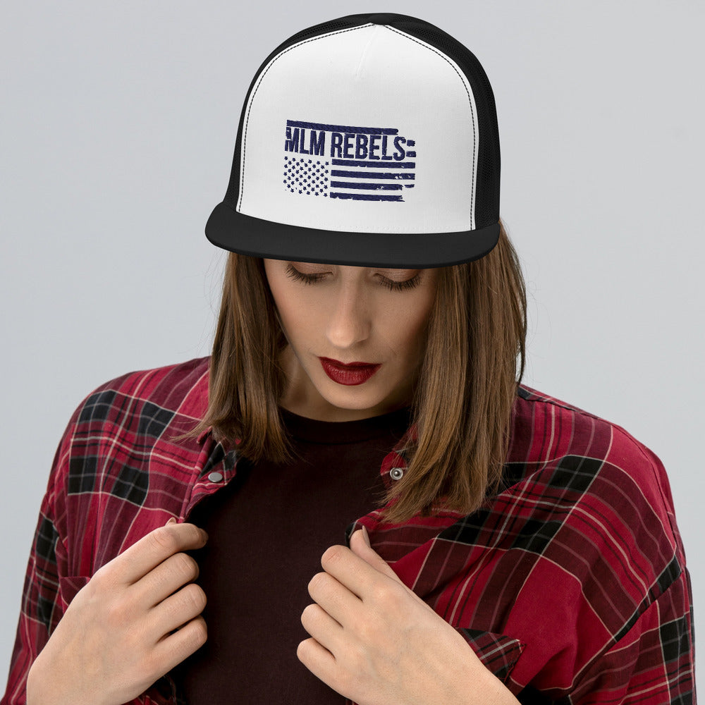 "MLM Rebels" Logo Trucker Cap