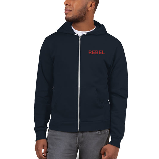 Rebels Navy with Red Zip-up Hoodie