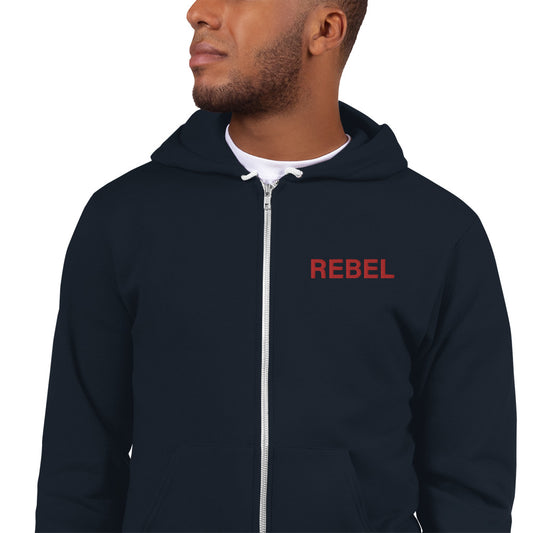 Rebels Navy with Red Zip-up Hoodie